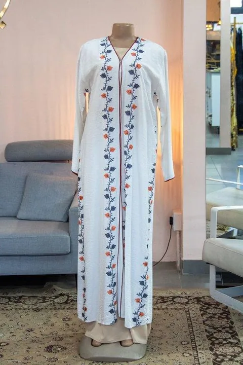 White with Orange Contrast